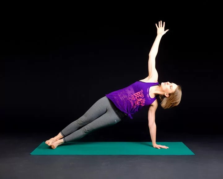 lady doing yoga