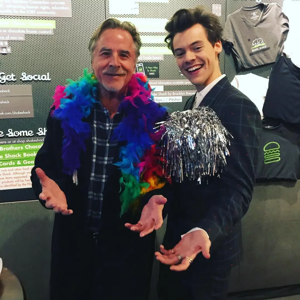 Jasper with his father Don Johnson after a match.