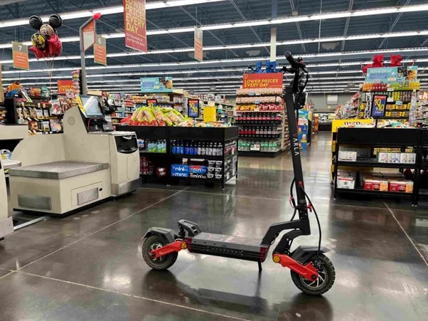 scooter in a mall