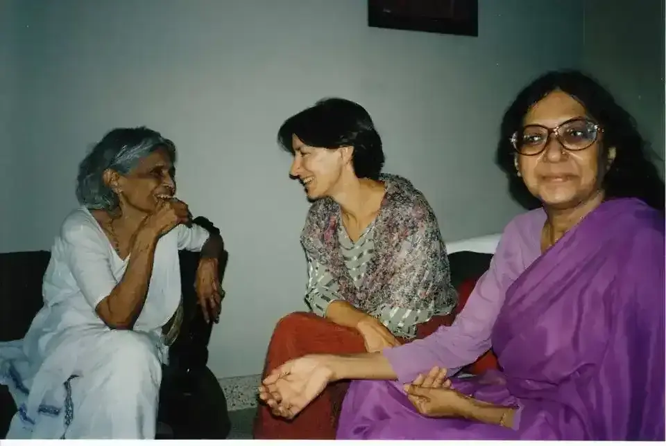 Amma with her daughter kamala das