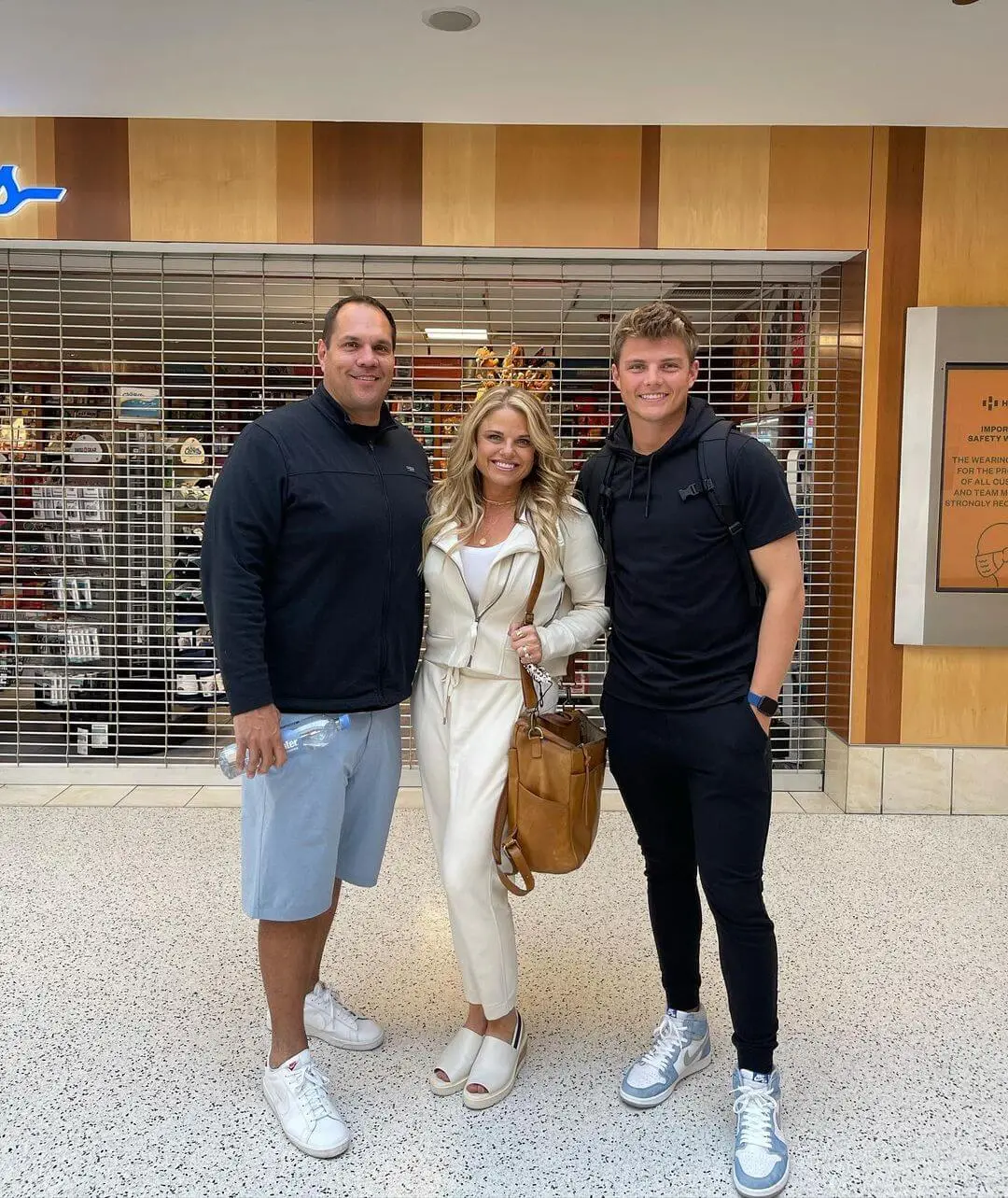 zach wilson with his mom and dad