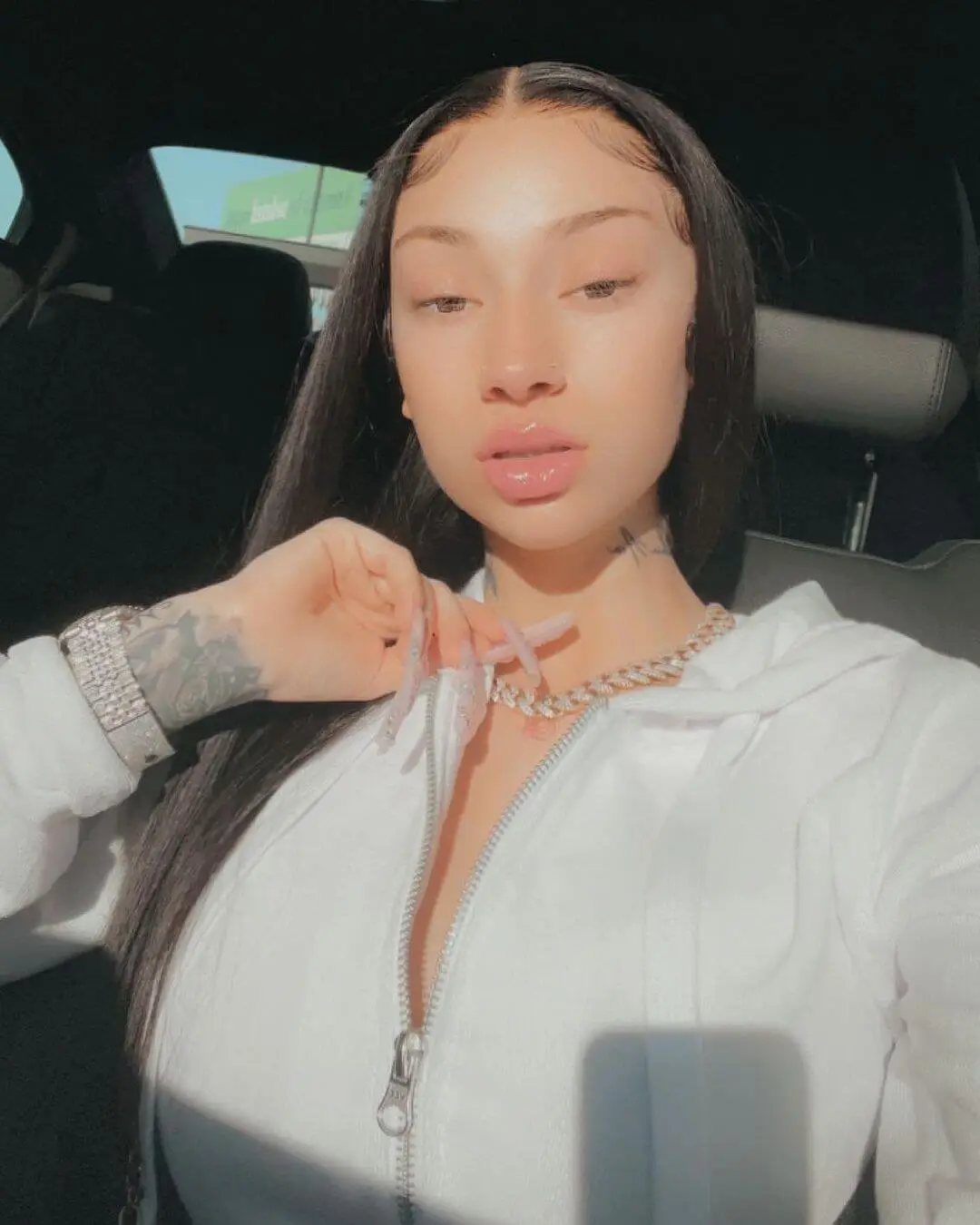 Bhad bhabie in her car