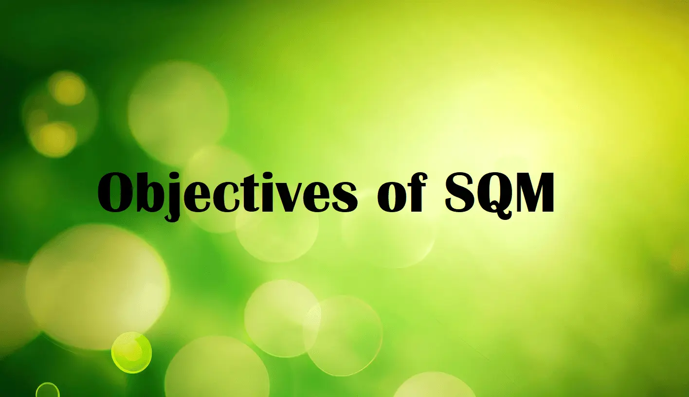 objectives of sqm