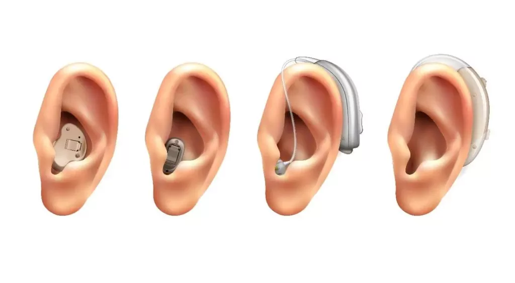 An image showing ears and benefits of hearing aids after wearign them.