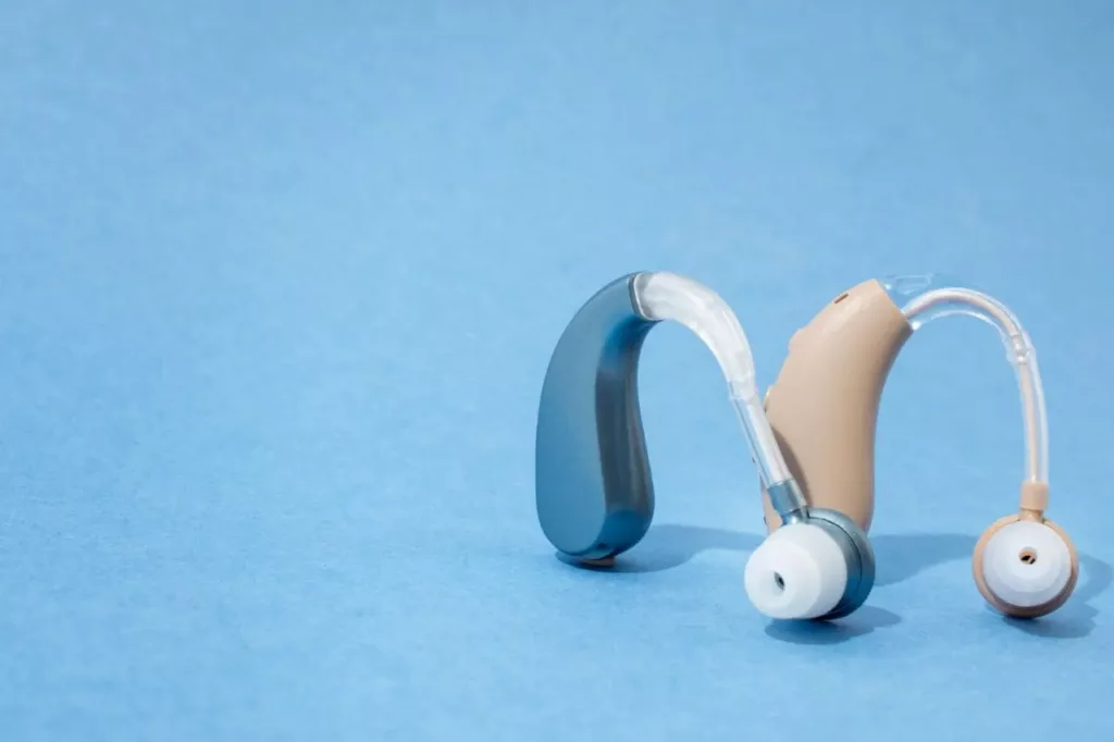 a pair of hearing aids.