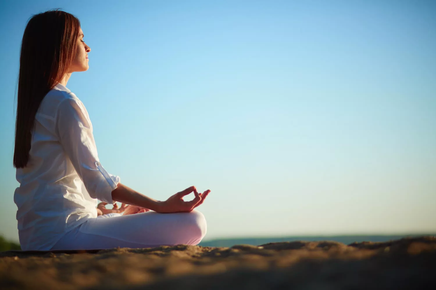 girl meditating