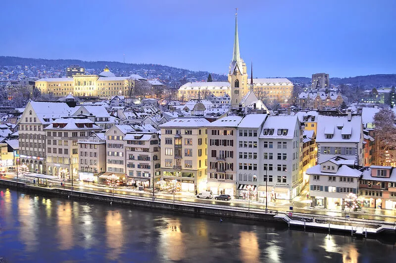 A view of Zurich in Switzerland
