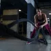 girl doing ropes exercise