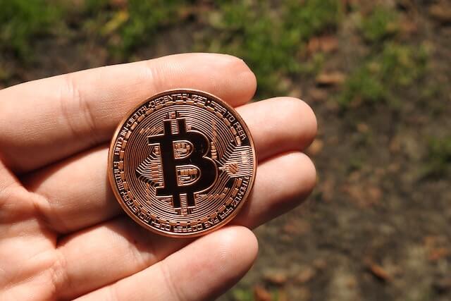 bitcoin in hand