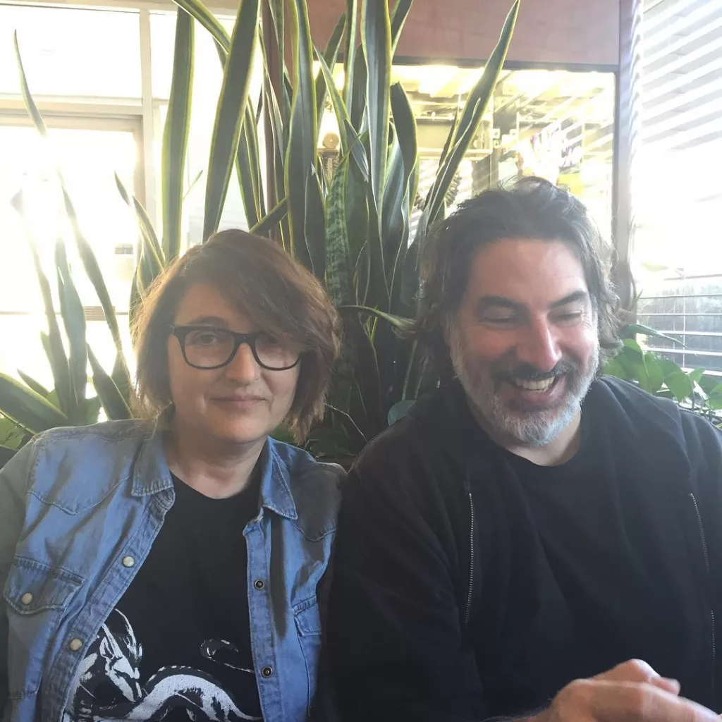 Mary with her husband Eric Wolfhard.