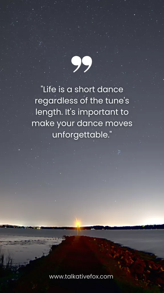 quotes on life and dance
