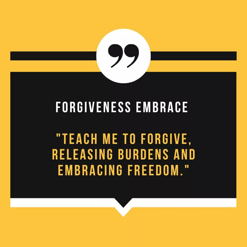 prayer on forgiveness