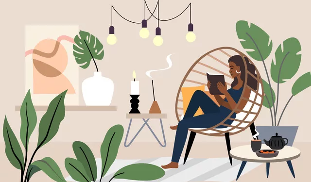 girl relaxing