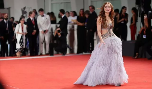 Sadie Sink on the red carpet at the Venice Film Festival.