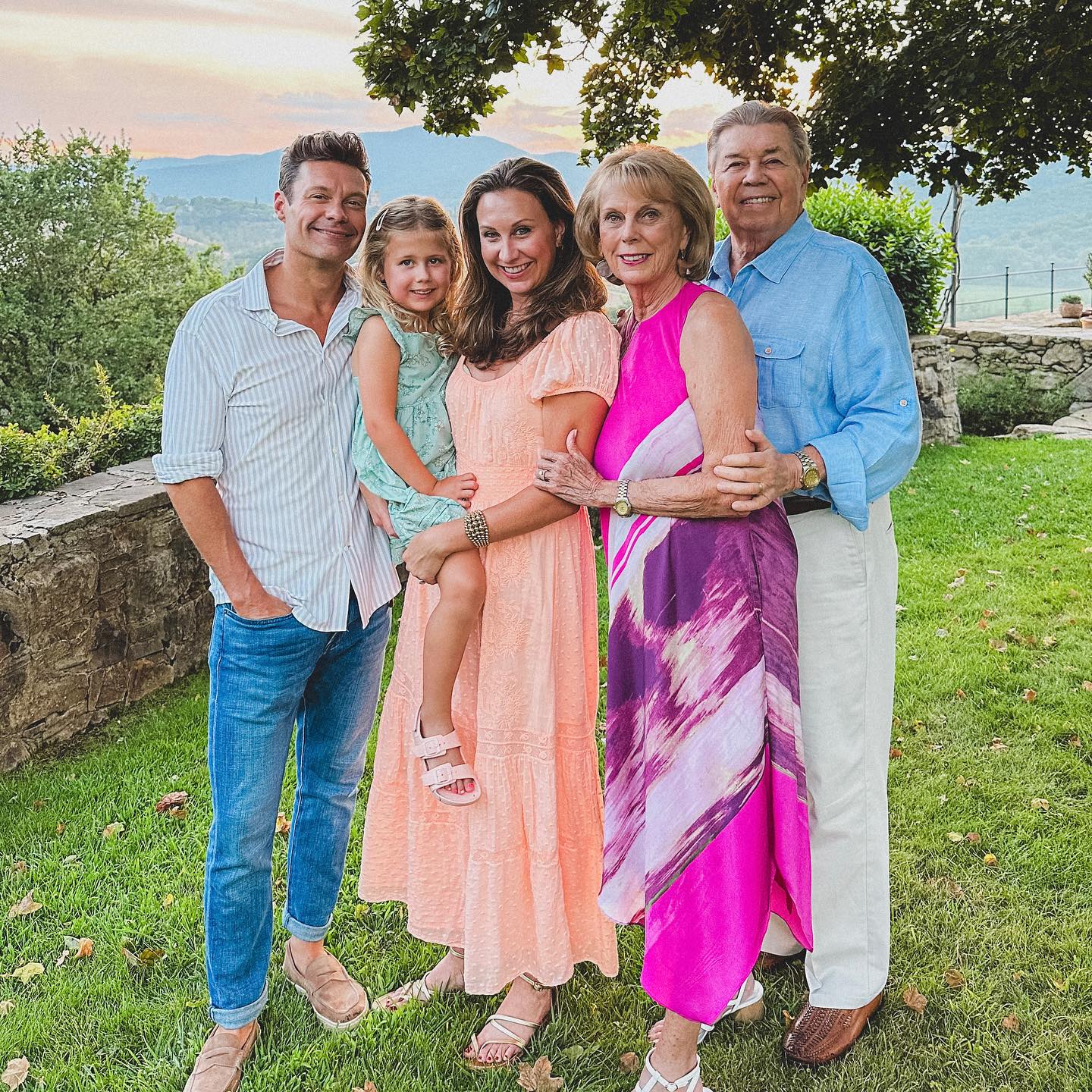 Ryan with his parents, sister, and niece.