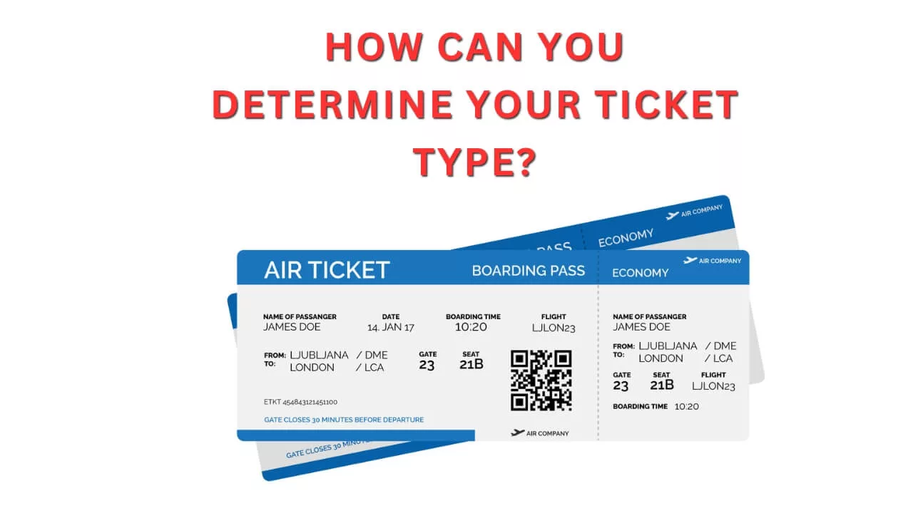 How can you determine your Ticket Type?