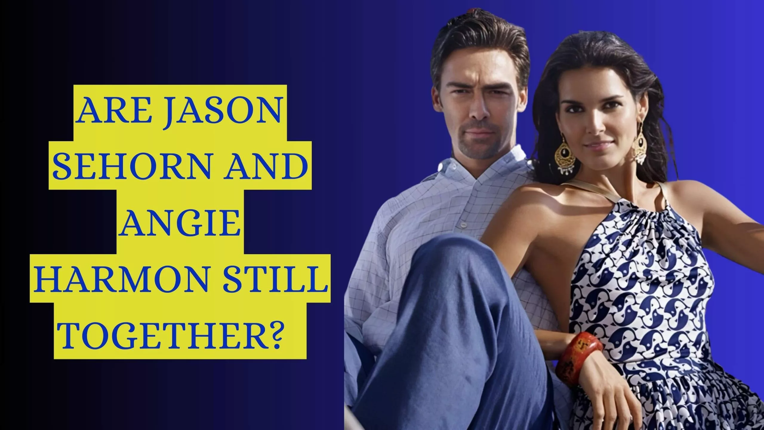 Are Jason Sehorn and Angie Harmon Still Together? 