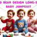 Rs 149 Bear Design Long-Sleeve Baby Jumpsuit