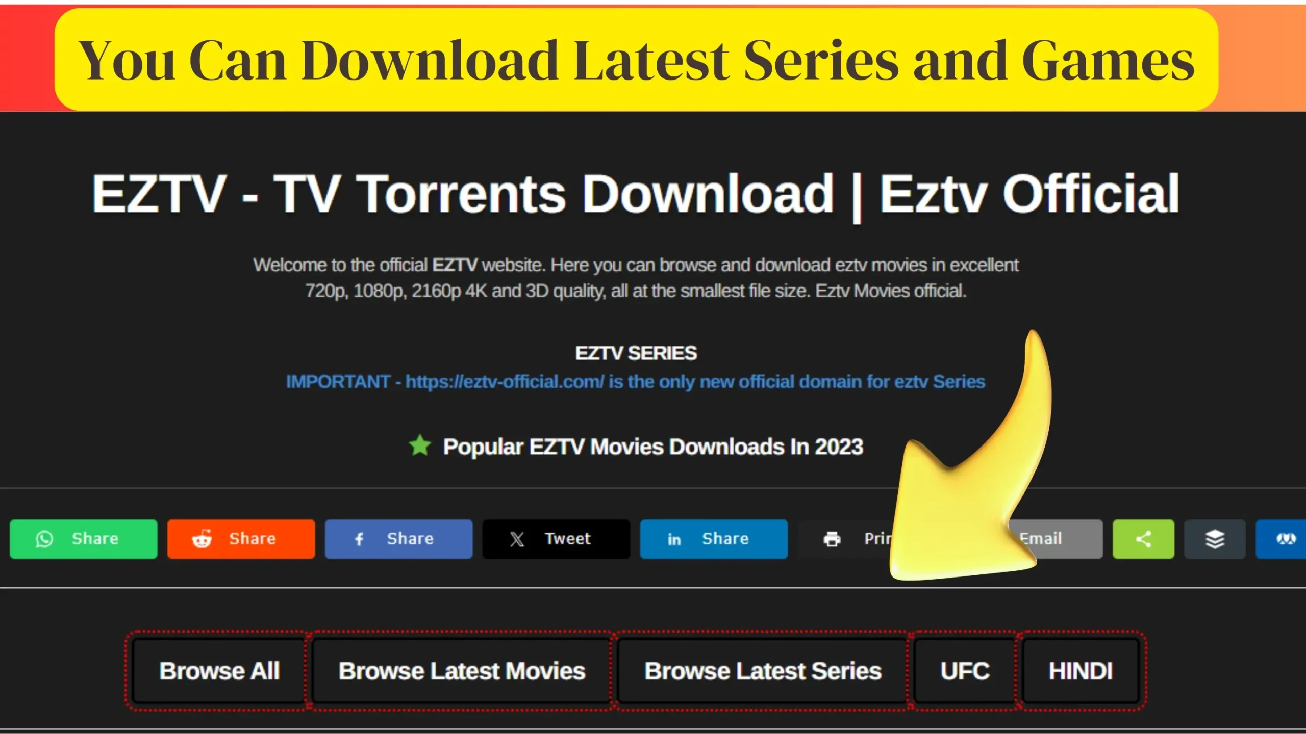 eztv homepage