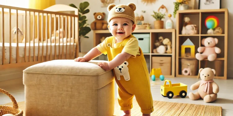 baby wearing jumpsuit in yellow benefits of jumpsuit