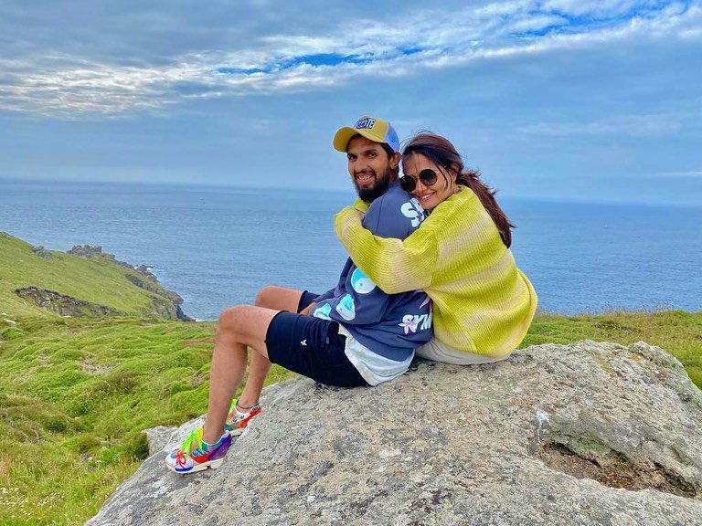 Ishant Sharma's with his wife